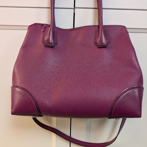 Michael Kors Plum Leather Handbag - Picture 2 of 4